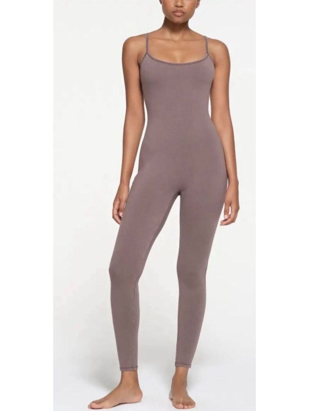 (MEDIUM) NWT SKIMS OUTDOOR CAMI CATSUIT ONE PIECE JUMPSUIT ONESIE ZINC